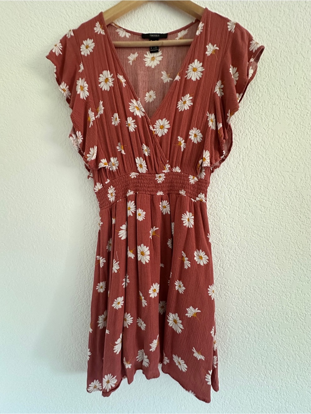 Forever 21 - Dusty Rose Daisy Print Sundress - Size Medium